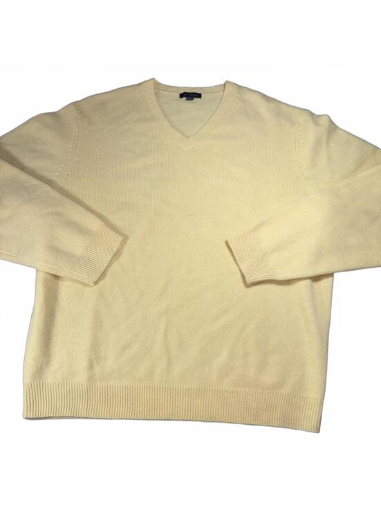 Club Room Other - Club Room $80 100% Lambswool Men’s Large V-Neck Sweater Size L Yellow